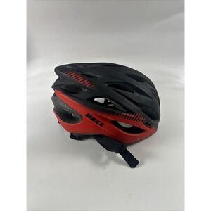 Bell Adult Bicycle Helmet Black Red Vented Road Bike Cycling Helmet Adjustable
